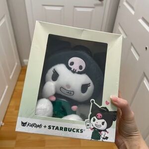 Starbucks Kuromi Plush with Black and White Design